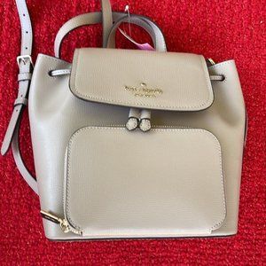 Kate Spade Darcy Flap Backpack Warm Taupe